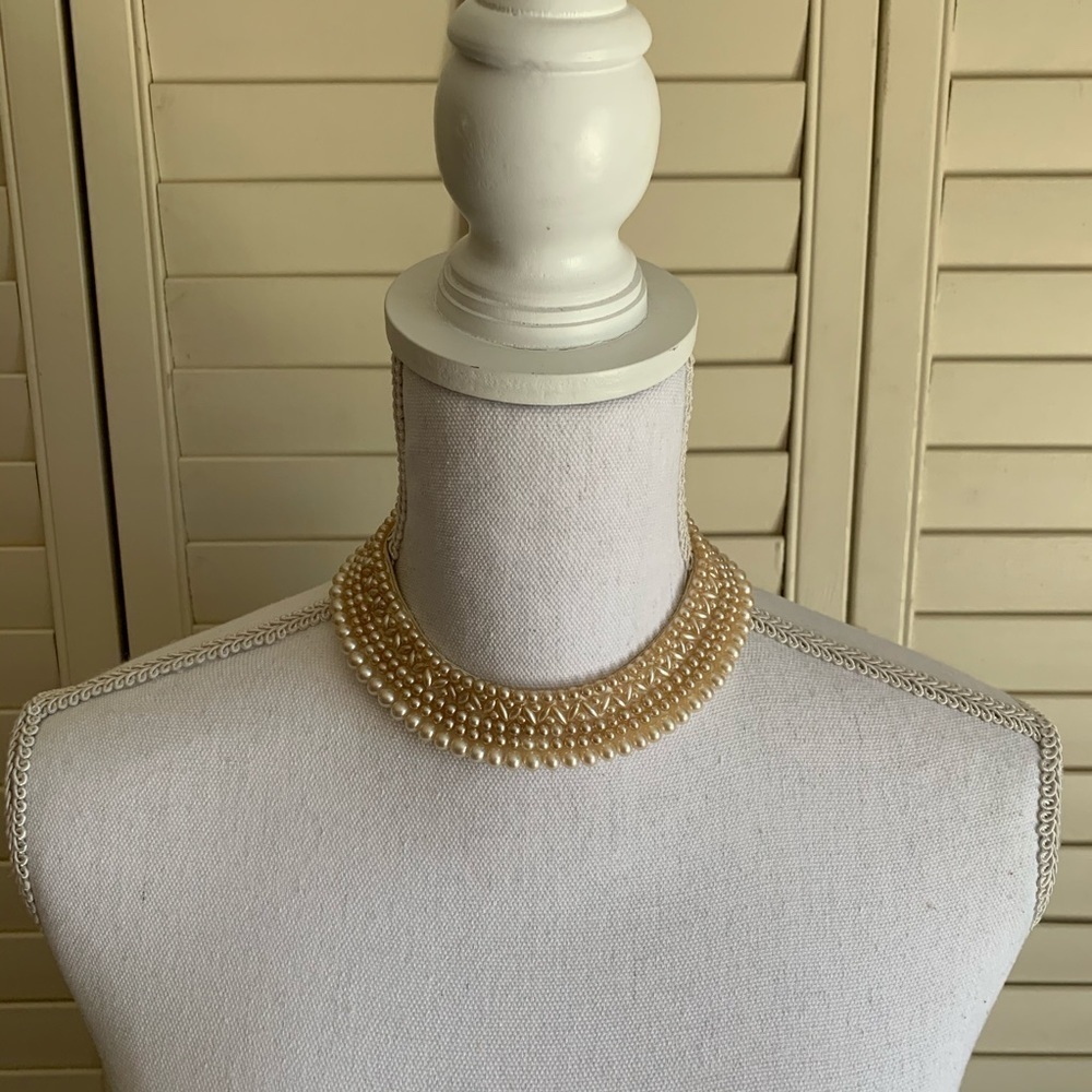 Vintage Glentex Faux Pearl Necklace - Picture 2 of 9